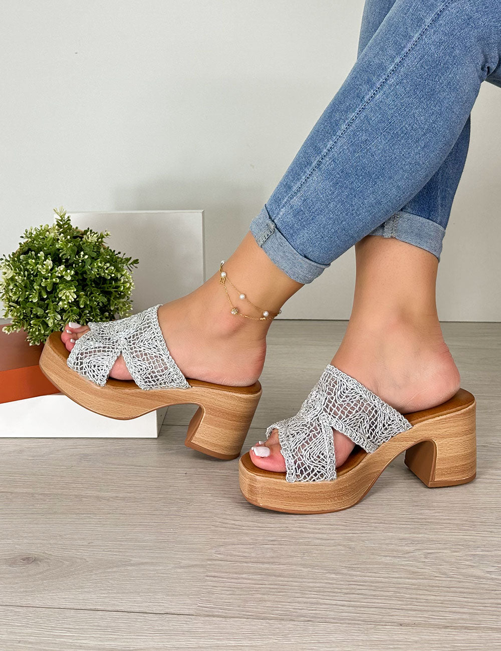 Sandalias Bia - Plateadas