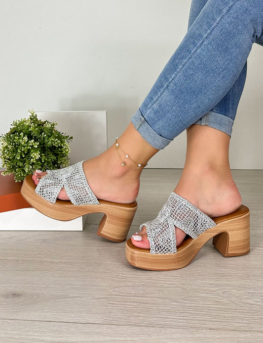 Sandalias Bia - Plateadas