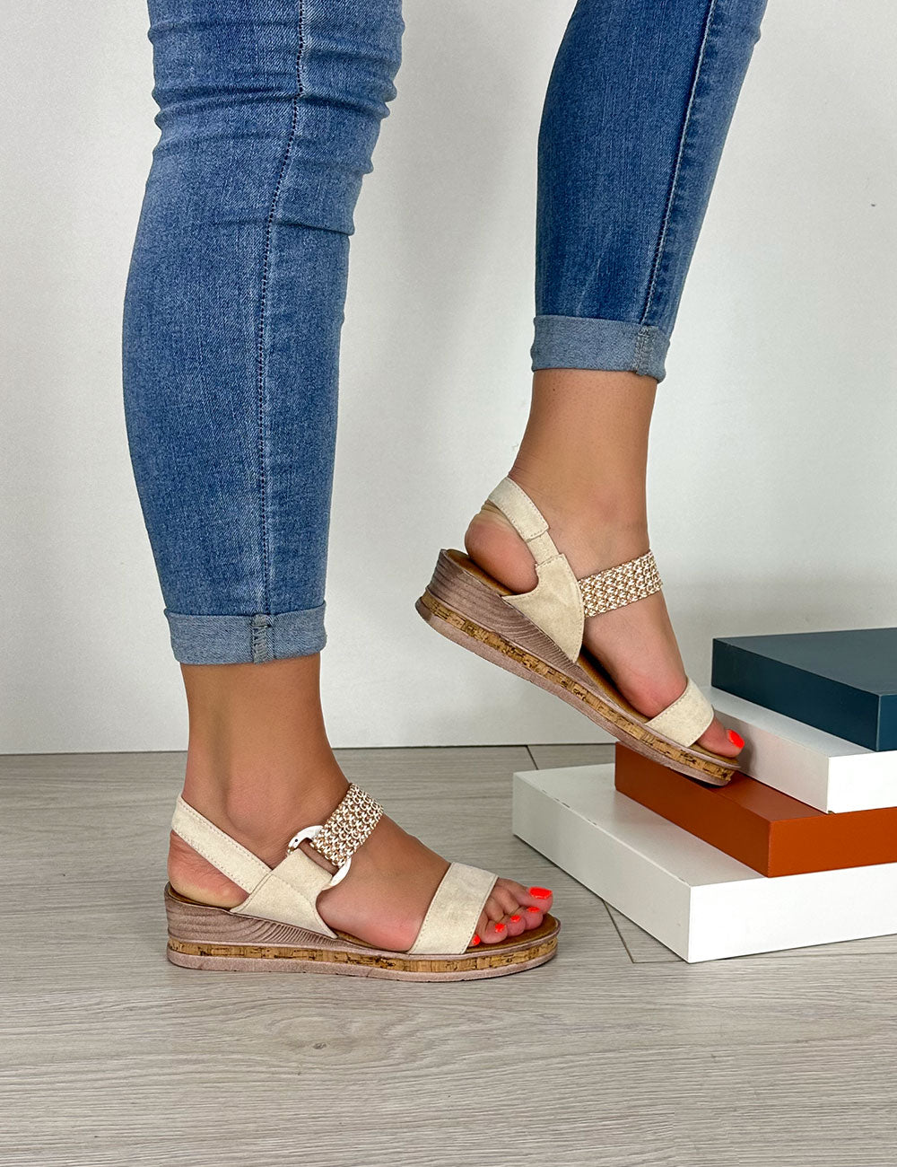 Sandalias María - Beige