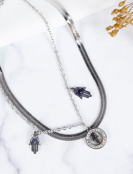 PULSERA GORDA - PLATA