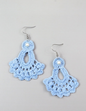 Pendientes de piña - Azul
