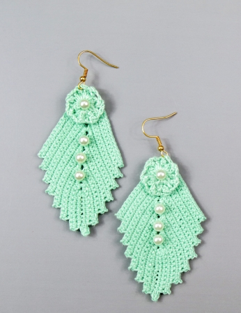 Pendientes de acerola - Verde agua