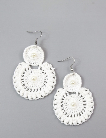 Pendientes de sidra - Blanco