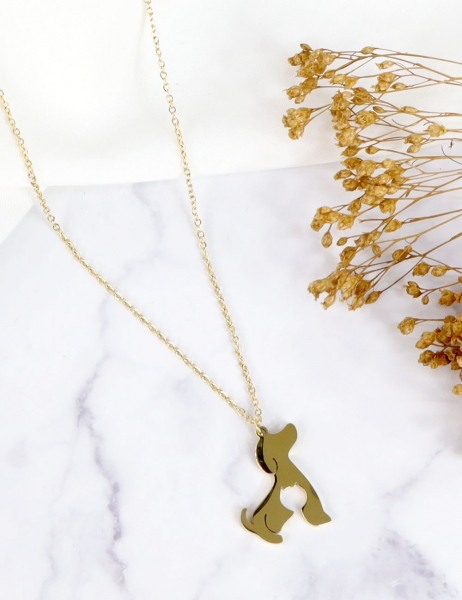 COLLAR PARA MASCOTA - ORO