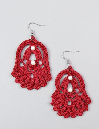 Pendientes de noni - burdeos