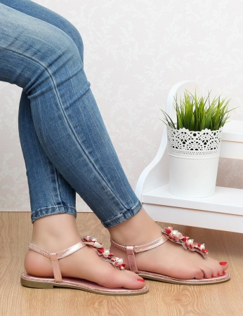 Sandalias Goma - Rosa