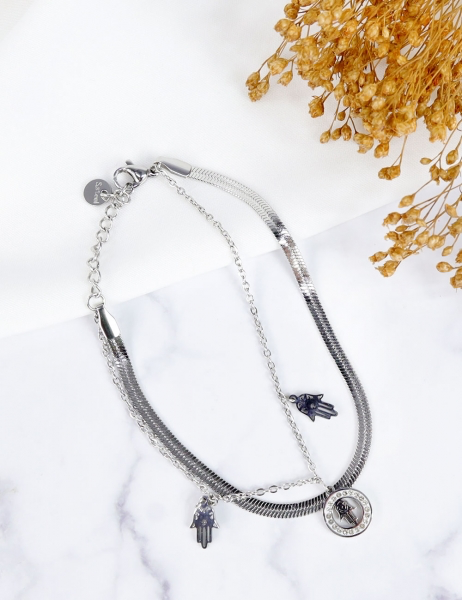 PULSERA GORDA - PLATA