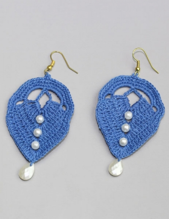 Pendientes de membrillo - Azul