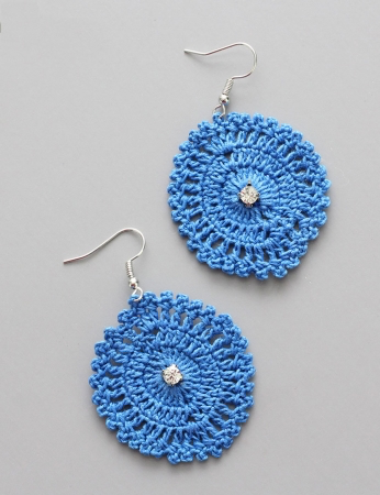 Pendientes Lima - Azul