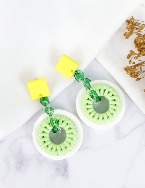 PENDIENTES CALISTO - VERDE