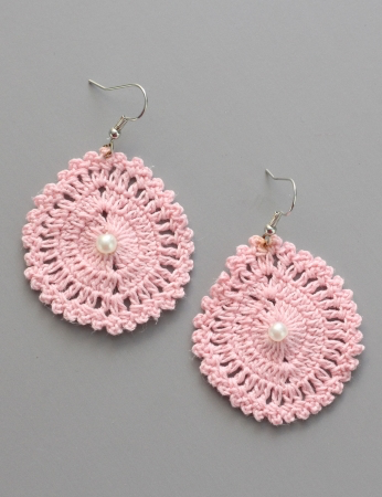 Pendientes de ciruela - rosa