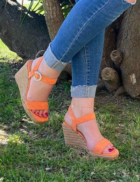 Sandalias de otoño - Naranja