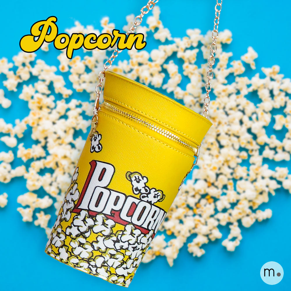 Bolso bandolera con forma de palomitas de maíz