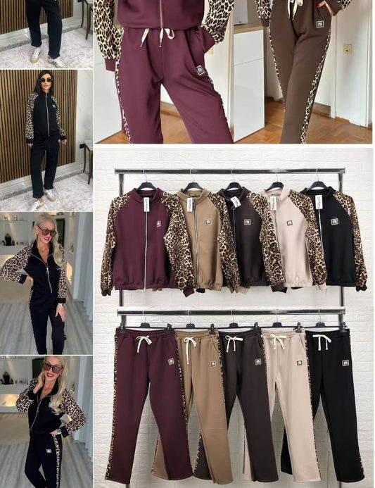 Conjunto con estampado de leopardo