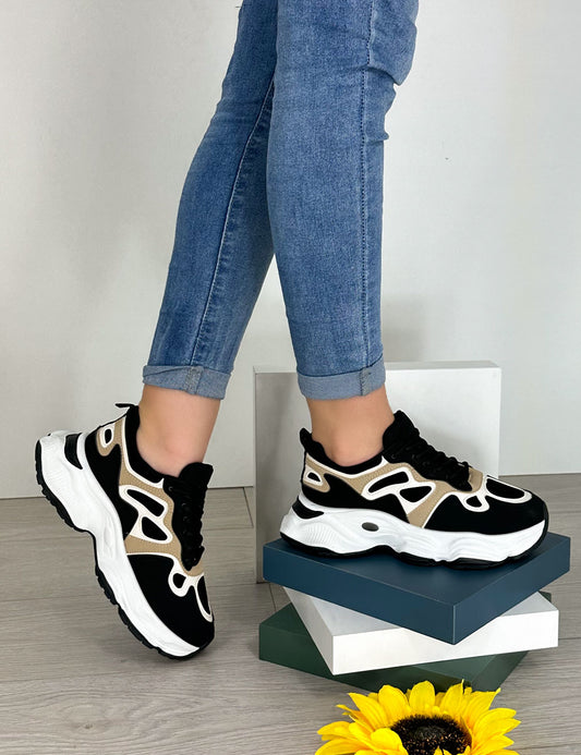 Zapatillas Rosaria - Negras