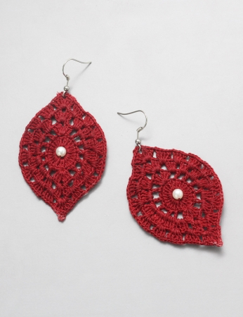 Pendientes Shea - Granate