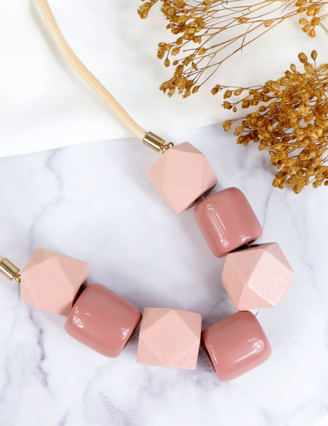 Collar de cuentas - Rosa