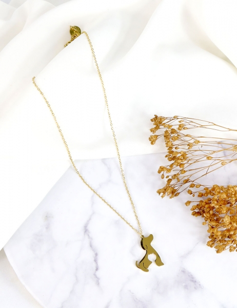 COLLAR PARA MASCOTA - ORO