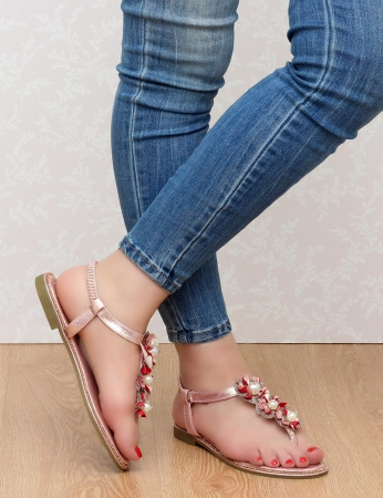 Sandalias Goma - Rosa