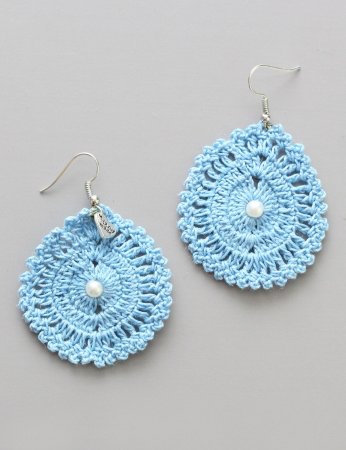 Pendientes de ciruela - Azul