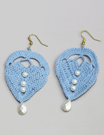 Pendientes de membrillo - Azul