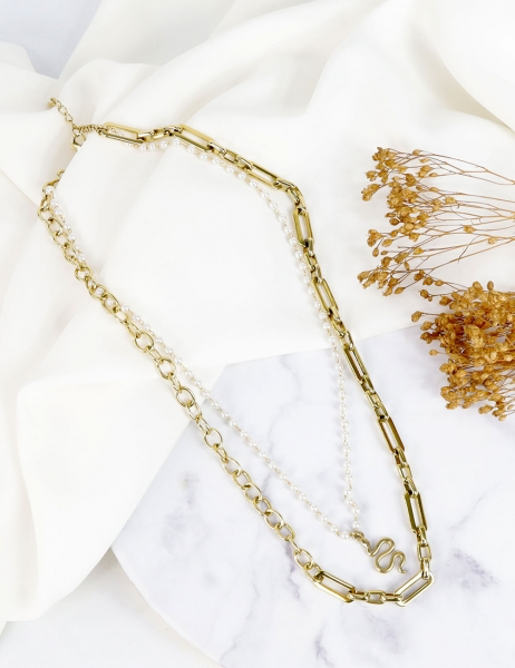 Collar de mermelada - Oro