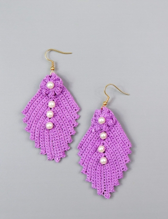 Pendientes de acerola - Lila