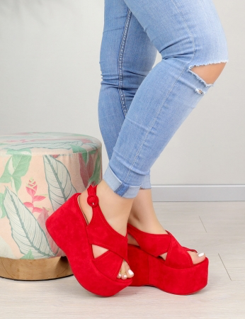 Sandalias de aguja - Rojas