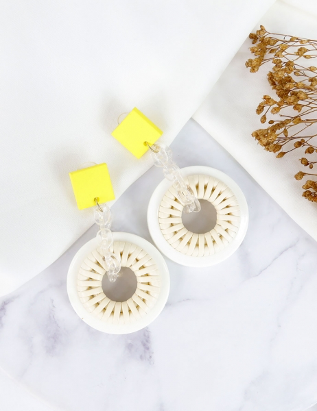 PENDIENTES CALISTO - BEIGE