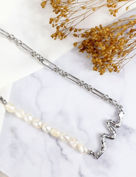 Collar de serpiente - Plata