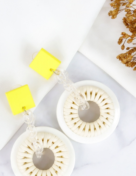 PENDIENTES CALISTO - BEIGE