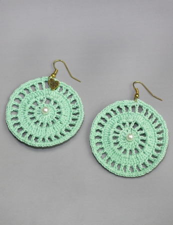 Pendientes Imbus - Verde agua