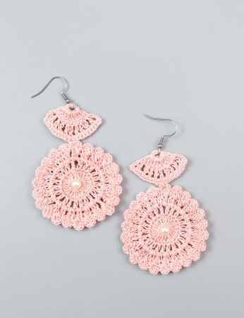 Pendientes de feijoa - rosa