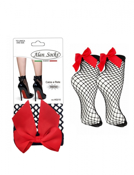 Calcetín con lazo mini - Rojo