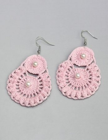 Pendientes de sidra - Rosa