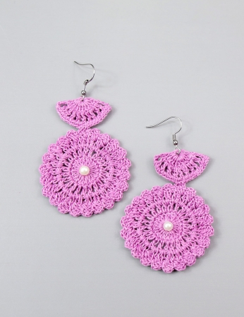 Pendientes de feijoa - Lila