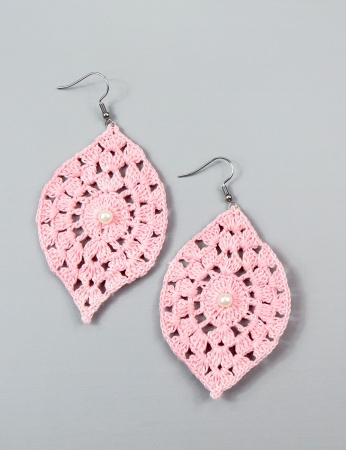 Pendientes de karité - rosa