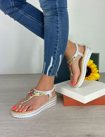 Sandalias Perla - Blanco