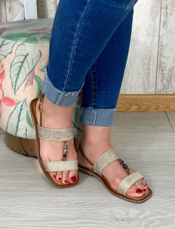 Sandalias Flora - Beige