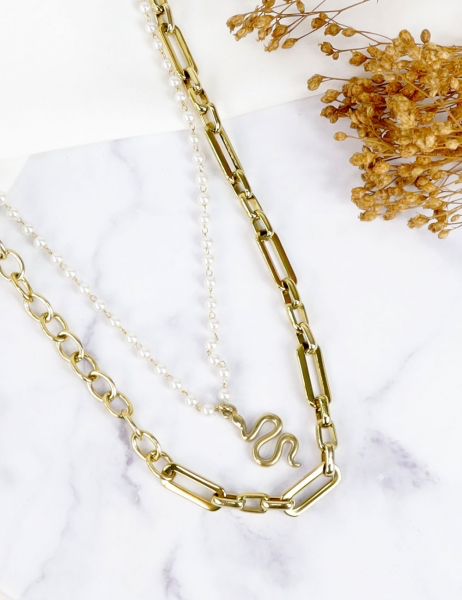 Collar de mermelada - Oro