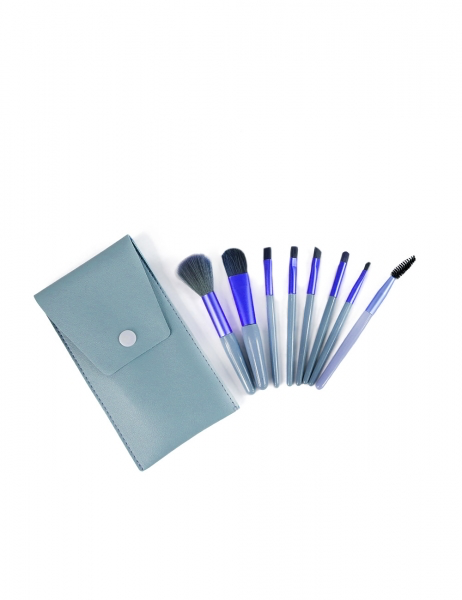 KIT DE OCHO PINCELES - AZUL