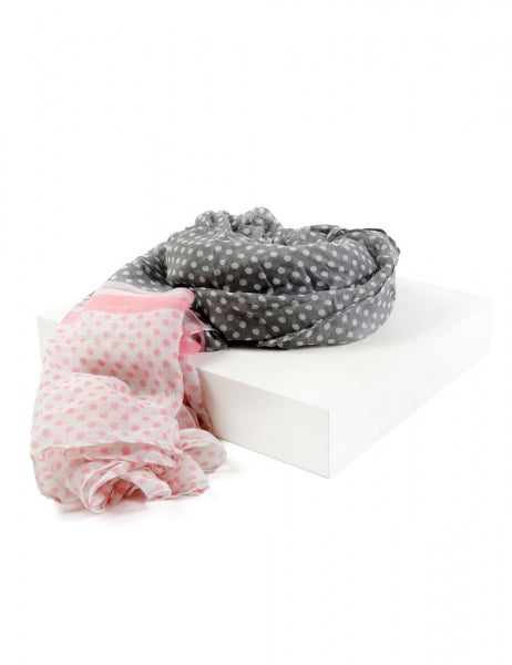 Bufanda de lunares - Gris