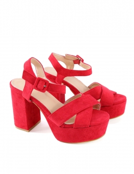 Sandalias Alcanena - Rojo