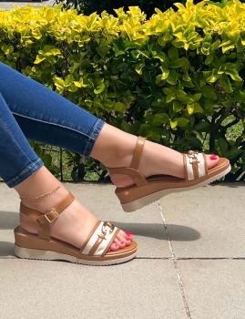 Sandalias Arusa - Beis