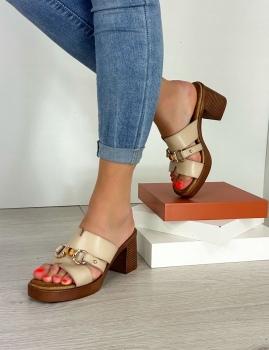 Sandalias Clara - Beis