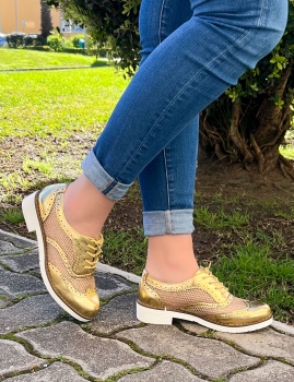 Zapatos Edna - Oro