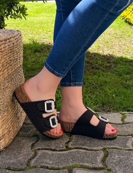 Sandalias Frederica - Negro