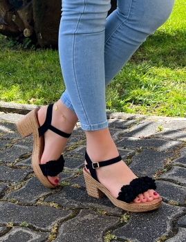 Sandalias Hortela - Negro