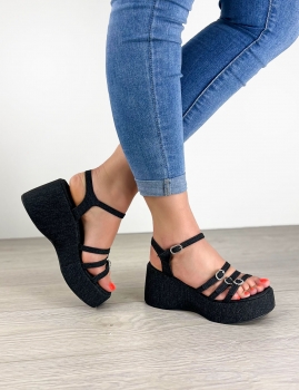 Sandalias Valeria - Negro