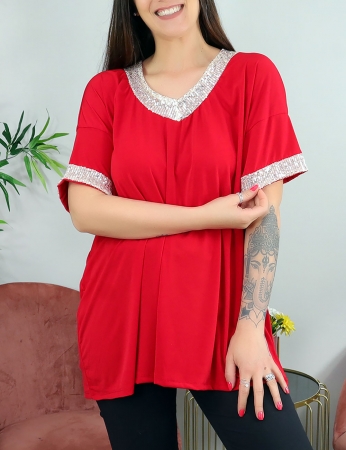Blusa Fiori - Rojo
